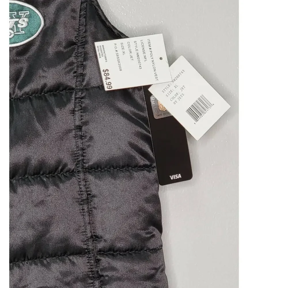NWT Kids JETS Quilted vest size XL